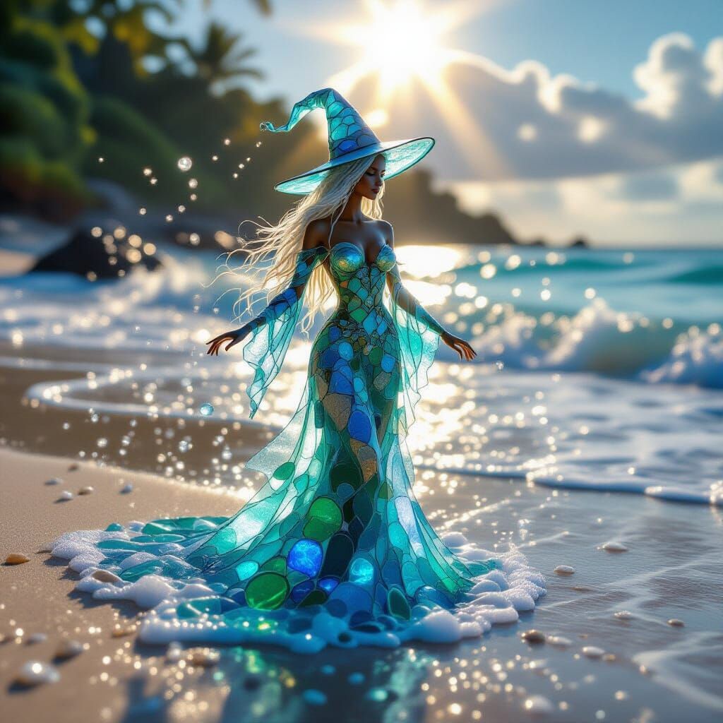 Sea glass witch  by @Setra134