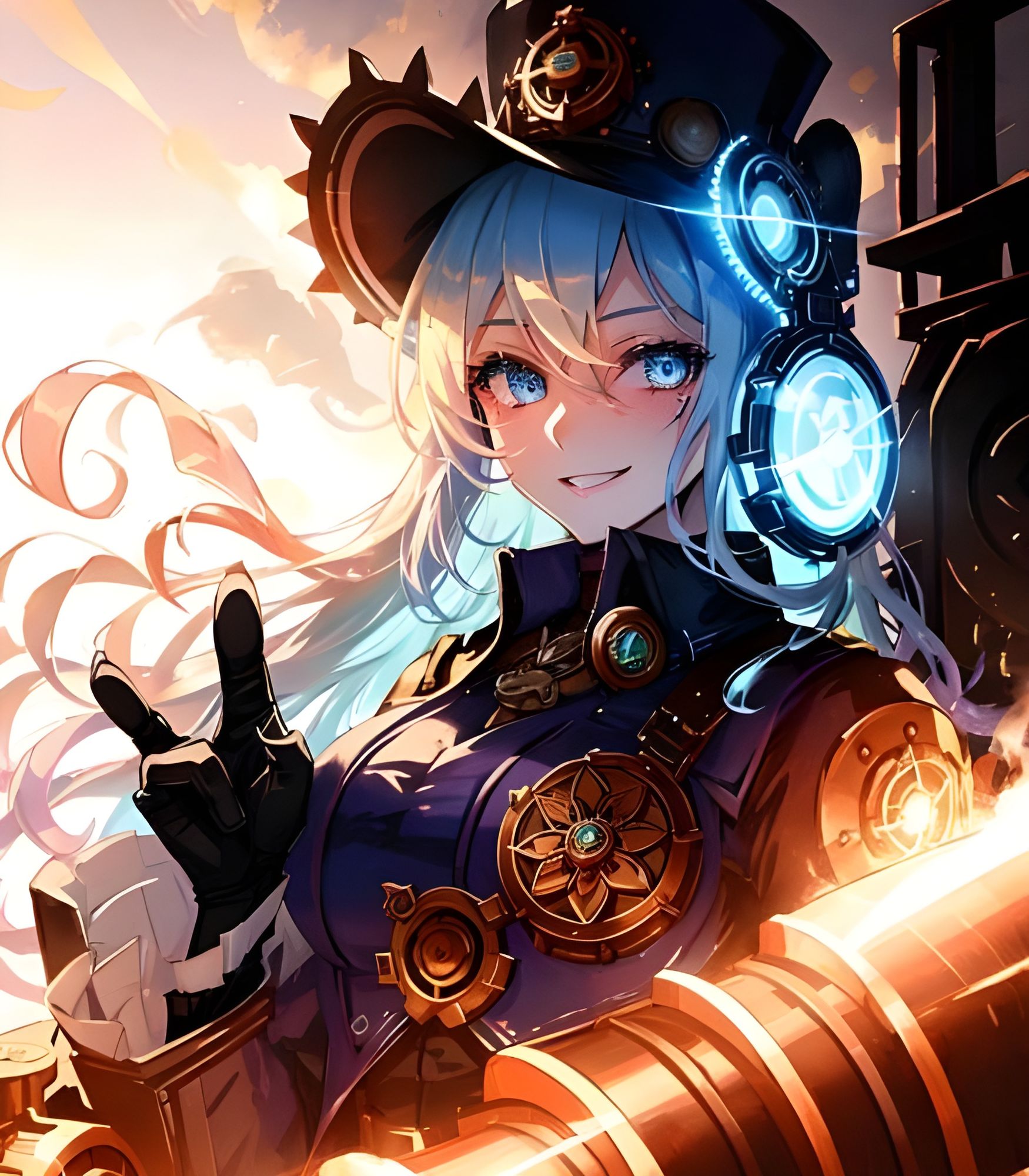 Amazon.com: Steampunk Anime Girls Coloring Book: A Collection of 55  Empowering Illustrations of Epic Steampunk Girls: 9798398260656: Amira,  Colo: Books