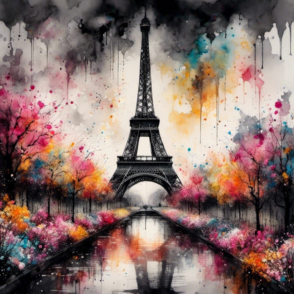 <lora:Charcoal Ink Art:1.0> 