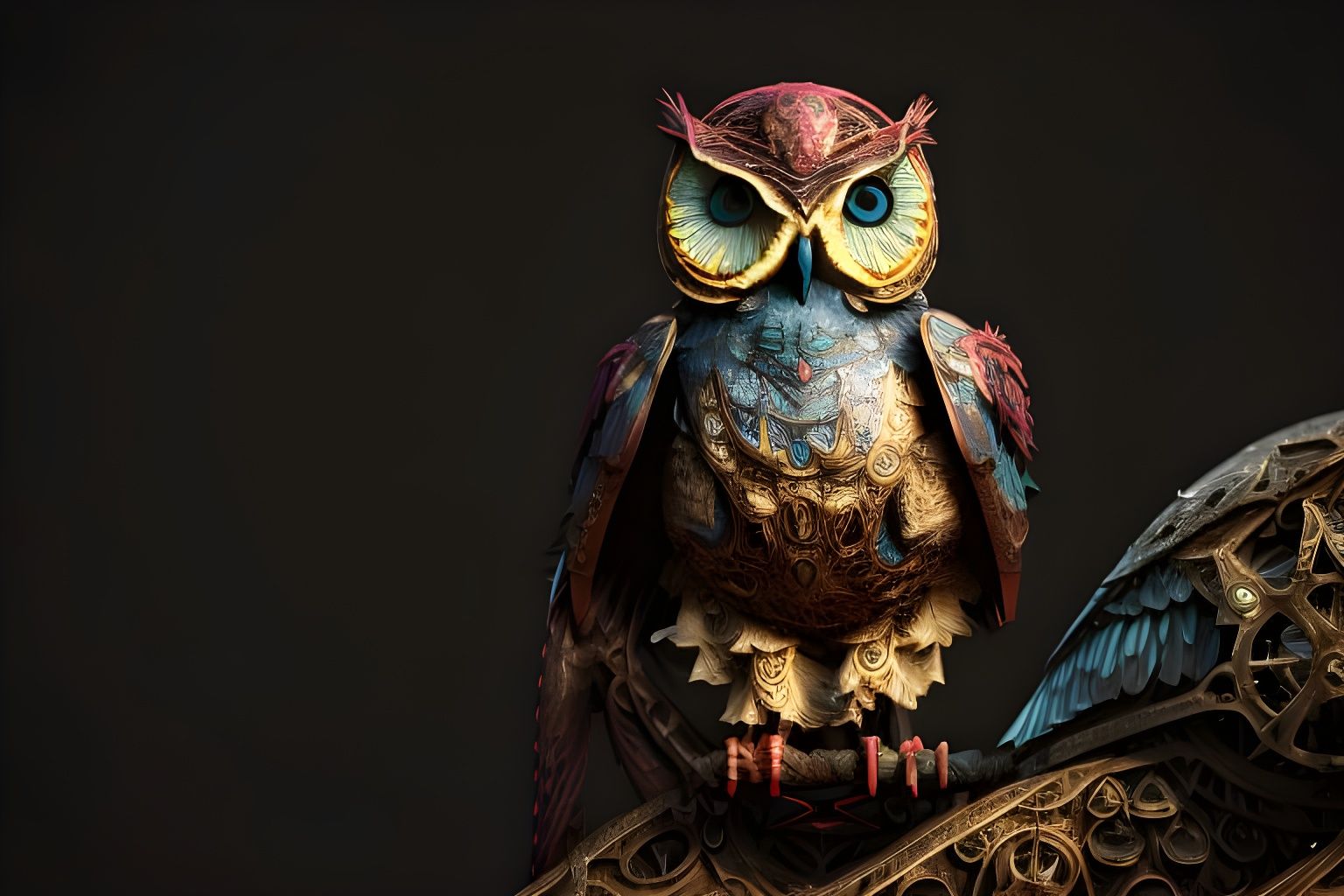 Mechanical Owl  by @freki