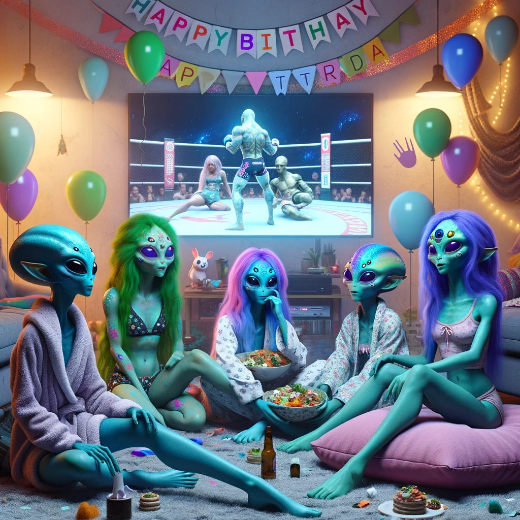 Alien Girl Sleepover