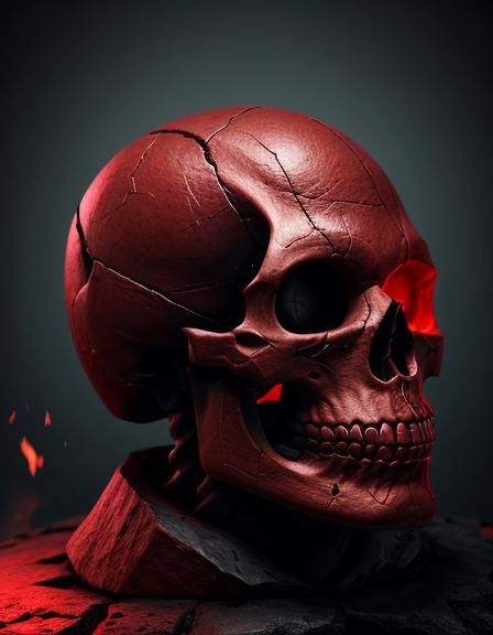 Japer human scull