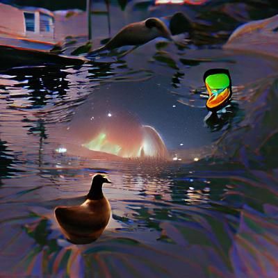 Spending the last night on earth with a duck