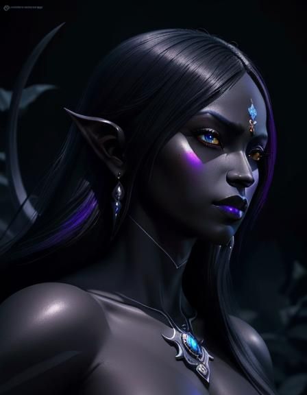 Dark Elf Princess - AI Generated Artwork - NightCafe Creator