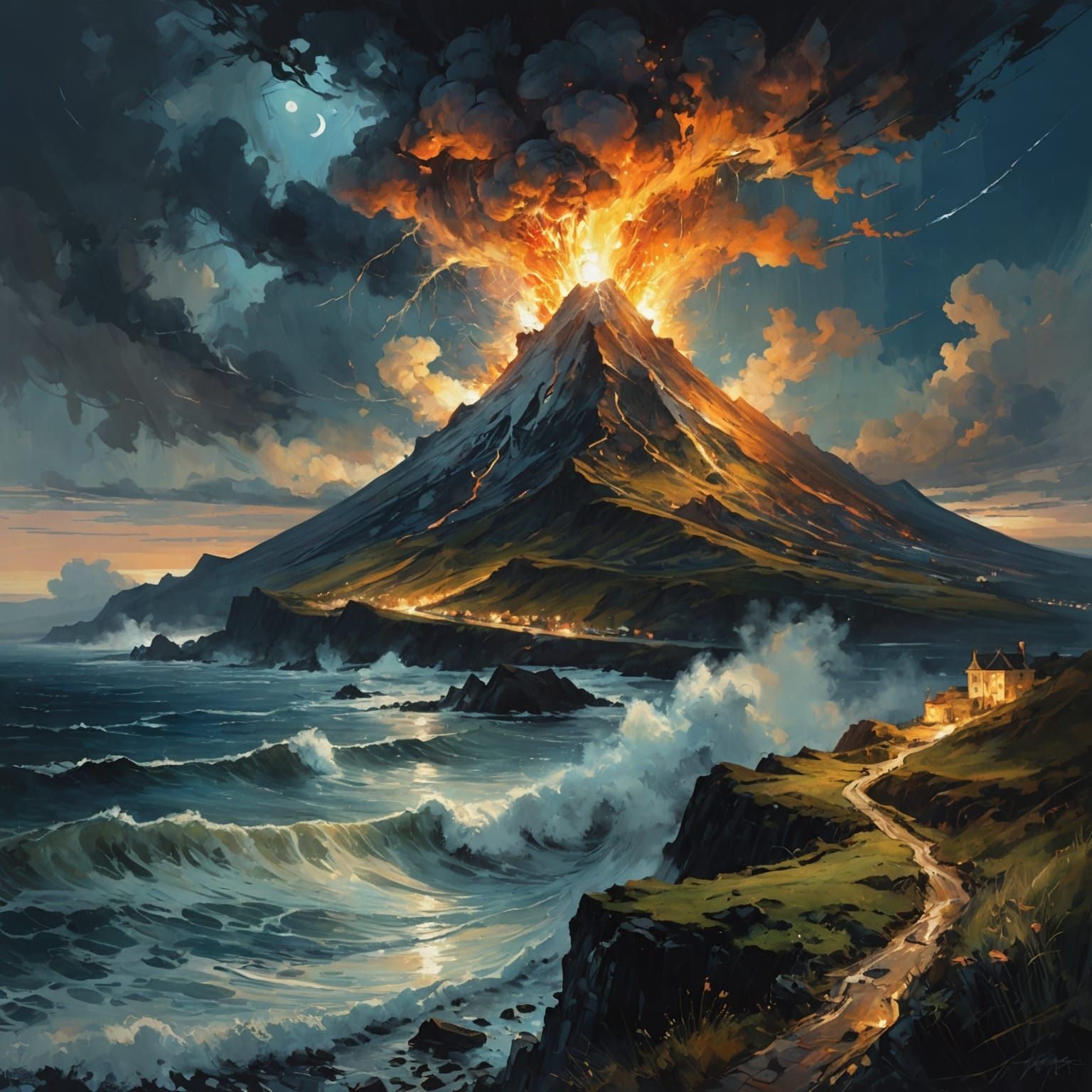 Volvano island  by @Cascio311