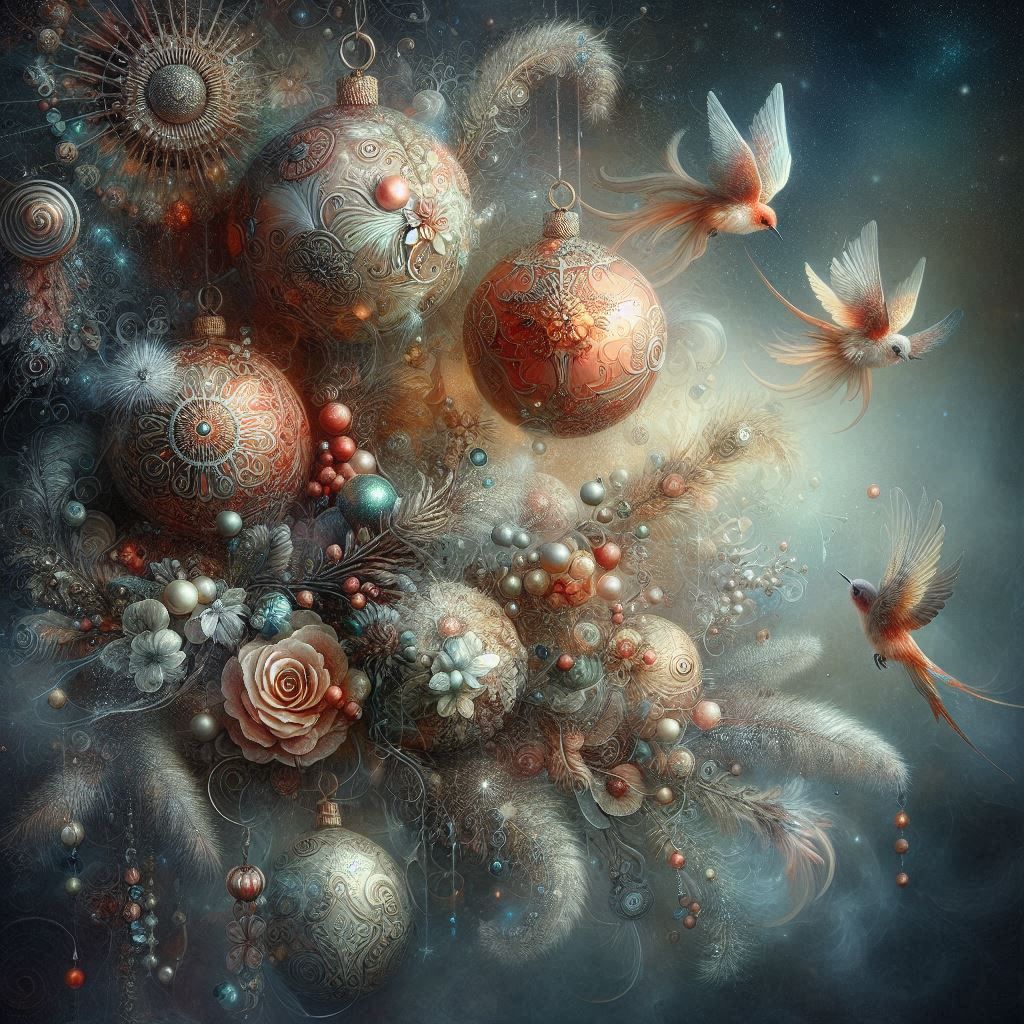 Christmas Explosion--With Fairy Birds