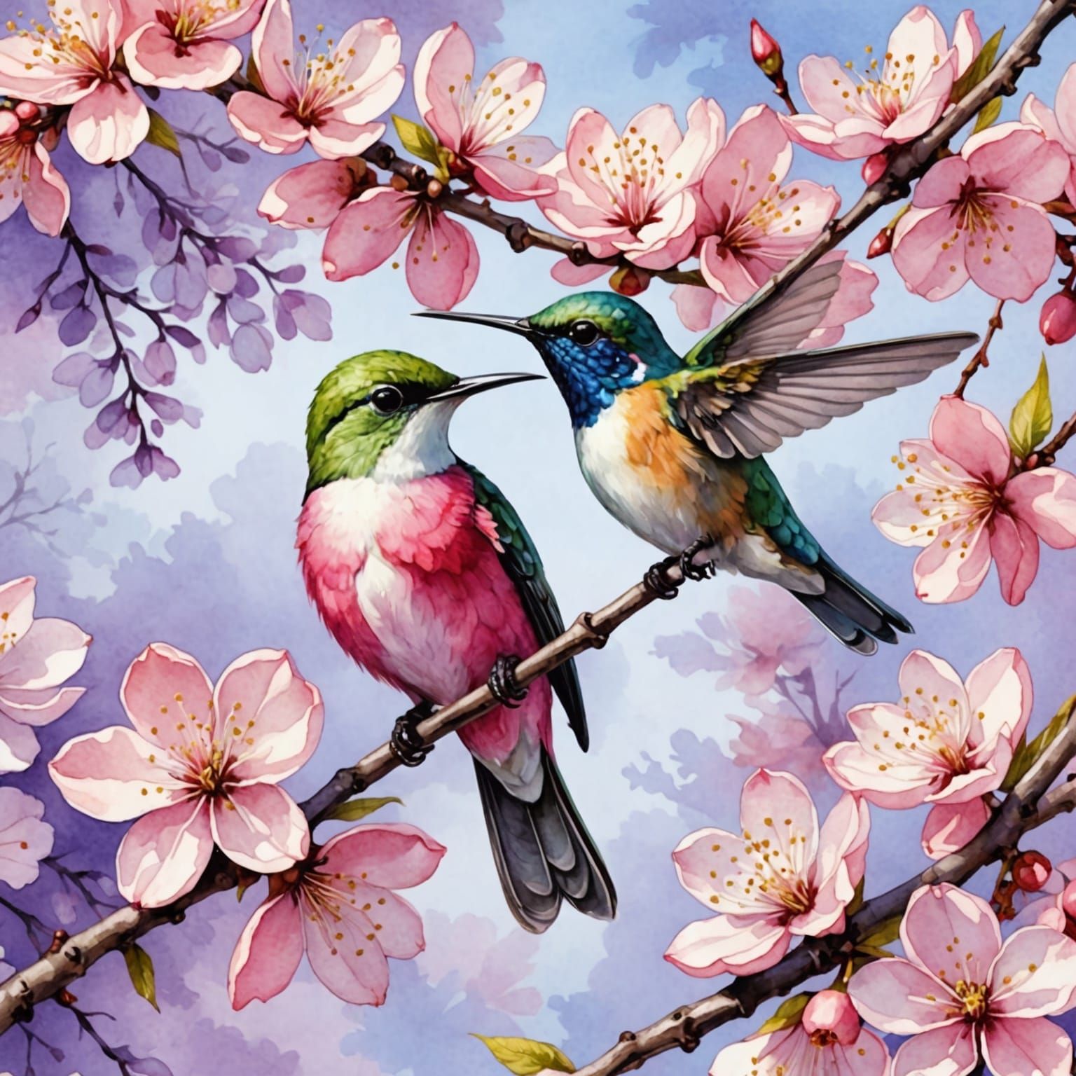 cherry blossom   by @fineluart