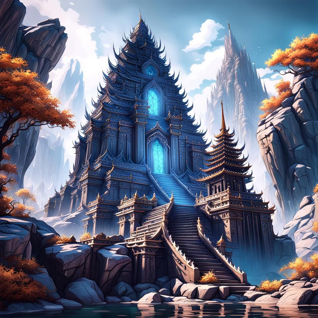 Temple on a high rock