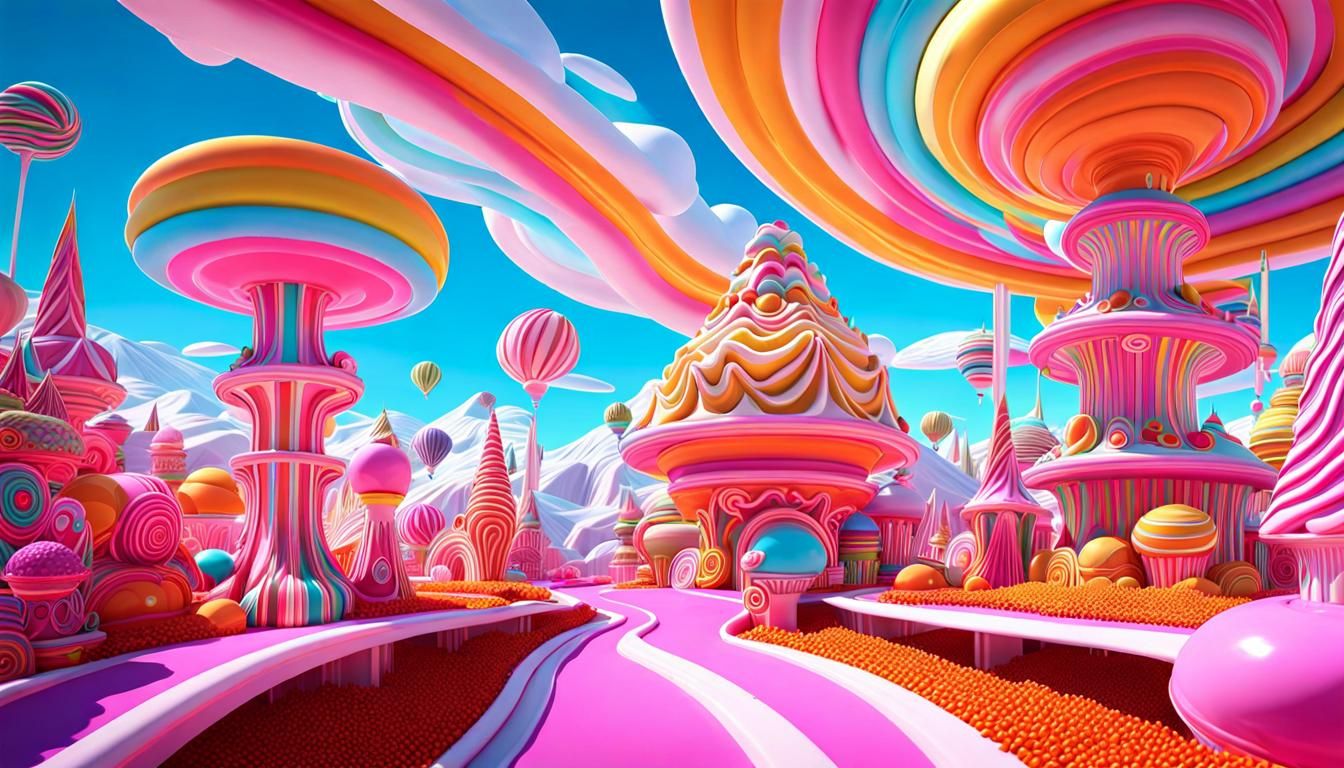 (((4d))) Amazingly Beautiful Retro Future Candlyland (((by 'vanellope 