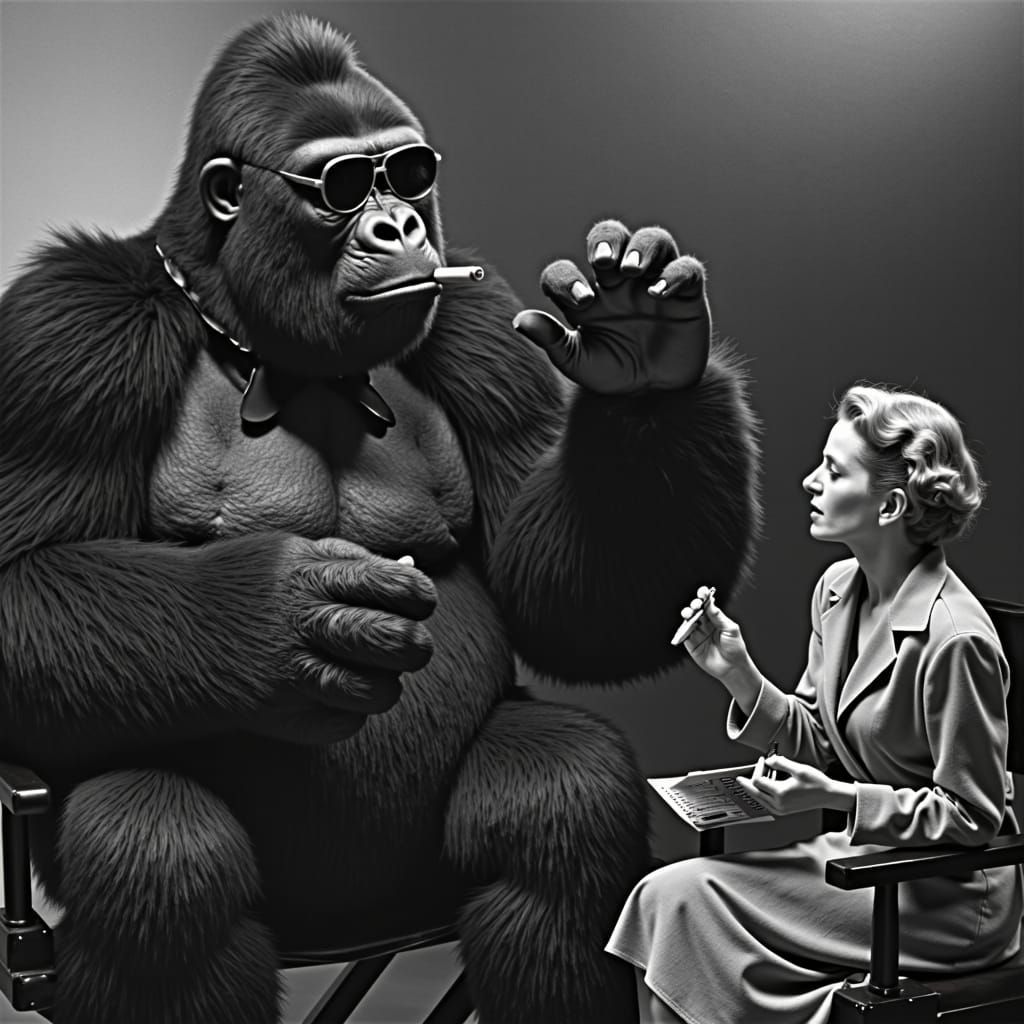 "Kong, let me ask you; when you received the script for this film, which was completely centered around the giant gorill...