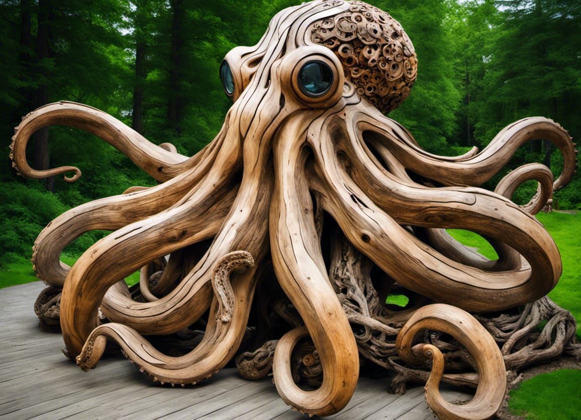 Driftwood Art Series AI Generated Artwork NightCafe Creator