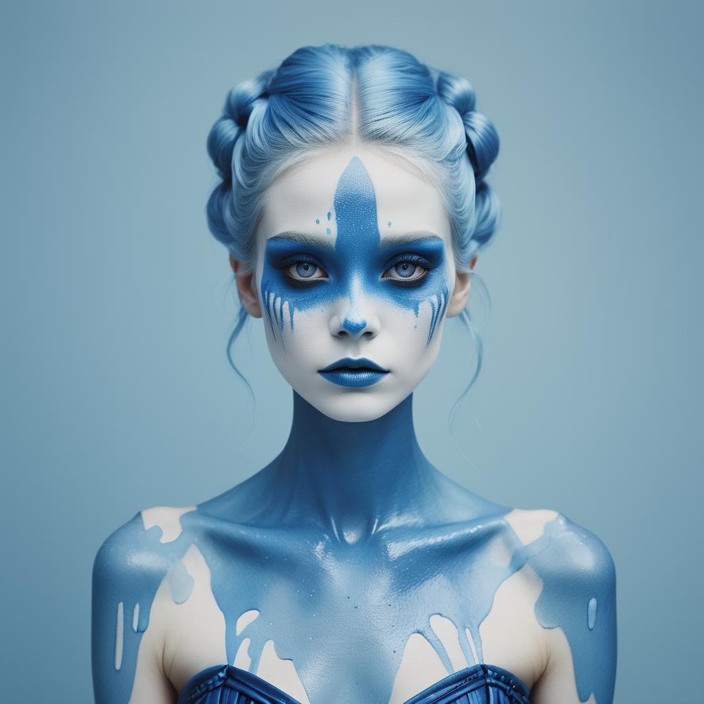 Elegant all blue
