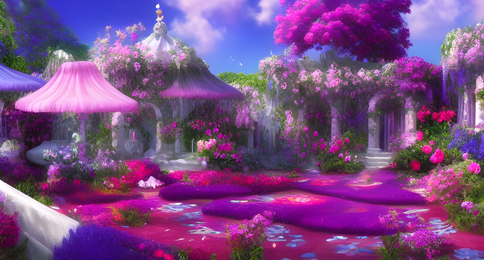 Paradise Gardens, the Divine Realm of Love - AI Generated Artwork ...