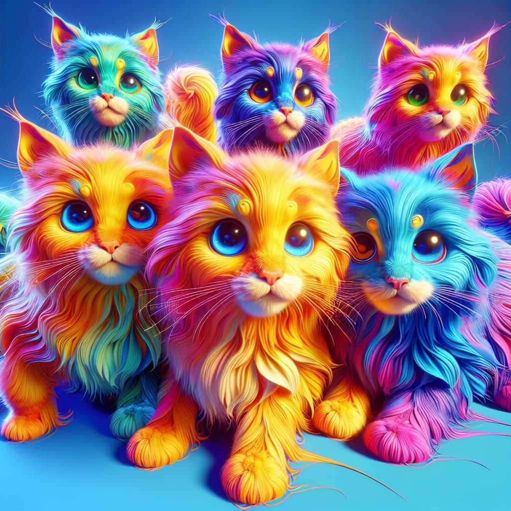 Colorful Kittens
