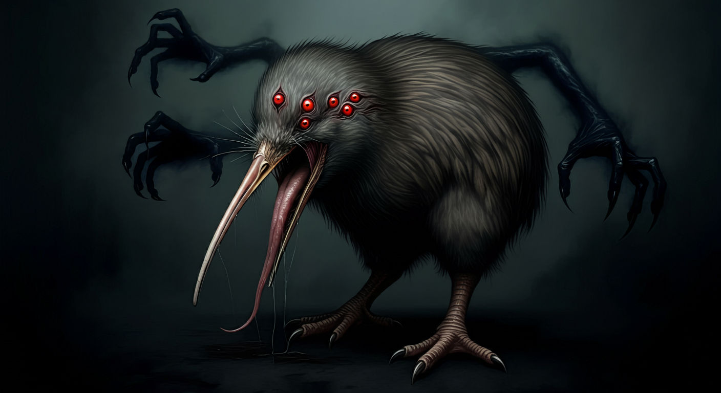 A Tiny Horror Kiwi