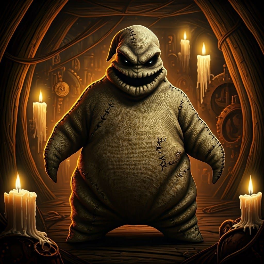 Oogie Boogie from the nightmare before christmas   by @Ashe