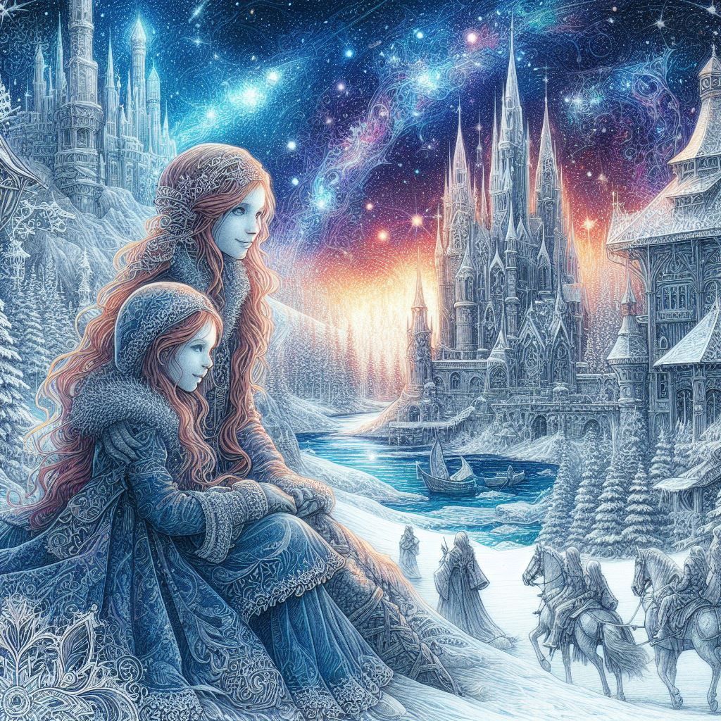 Anna and Elisa in a Frozen Forest