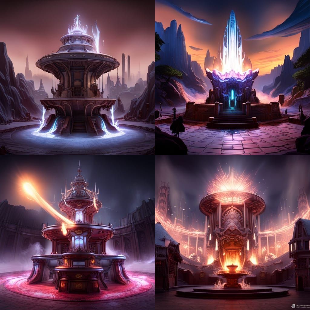 Marshmallow fountain a masterpiece, 8k resolution, dark fant...