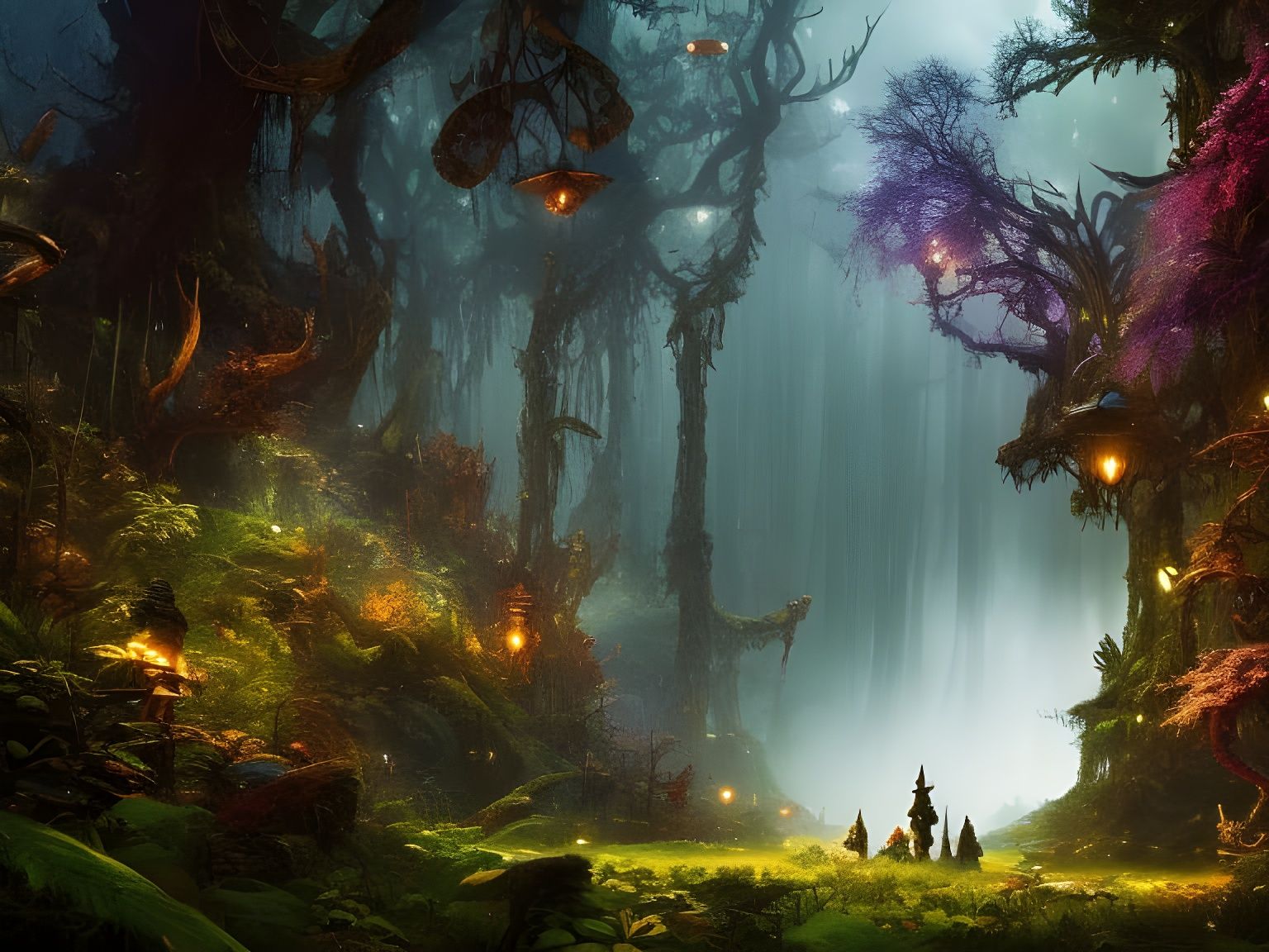 Enchanted Forest - AI Generated Artwork - NightCafe Creator