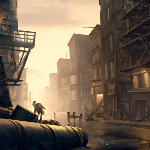 Crack zombies in dystopian city