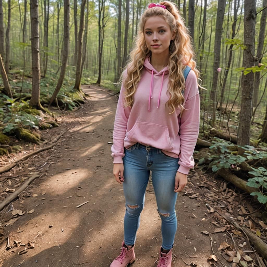 Hiking in Pink 2