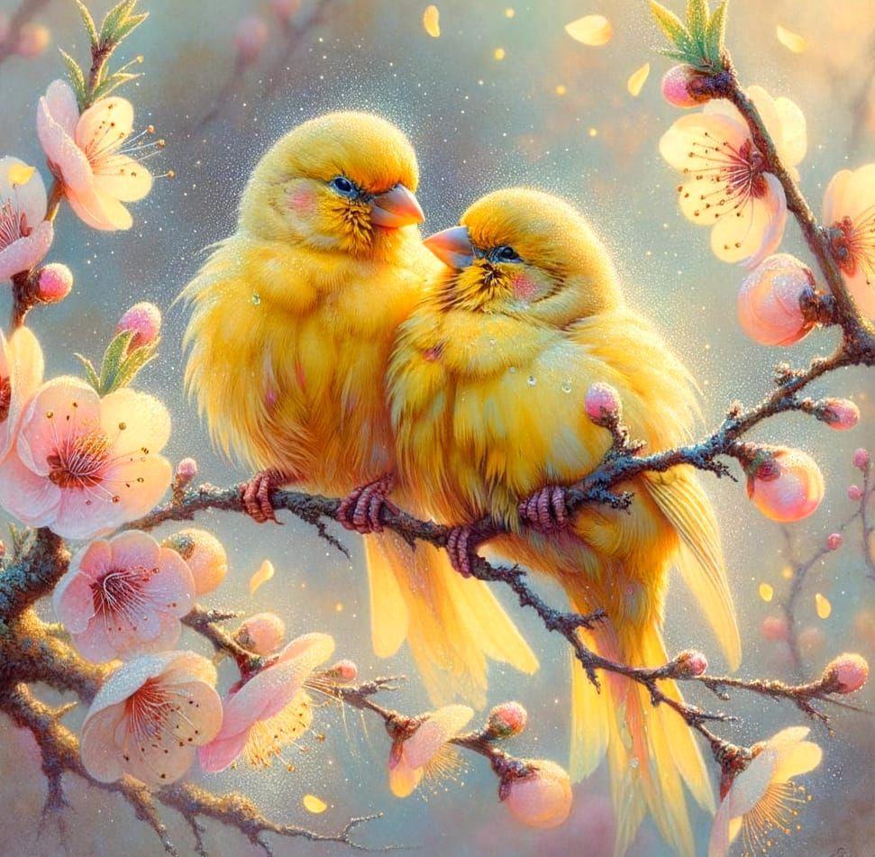 Canary Couple  by @Joanna7