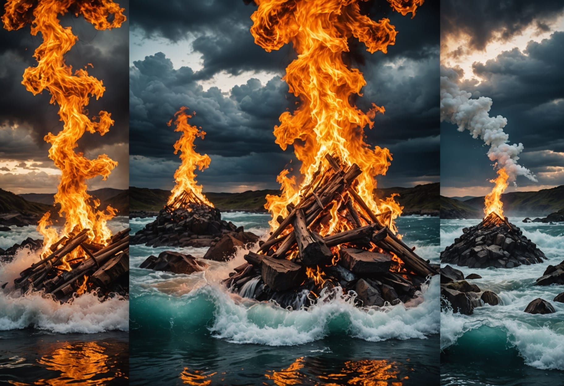 The Four Elements: Fire, Water, Earth, Air! 