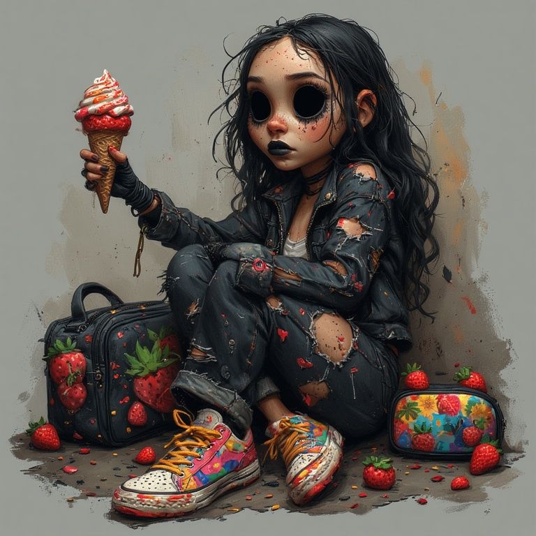 Strawberry ice cream