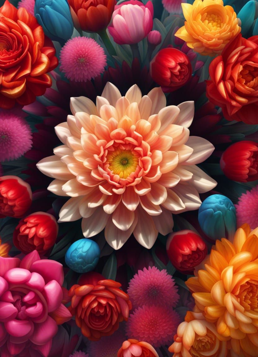 Kaleidoscope Blooms  by @Doctor Mortose