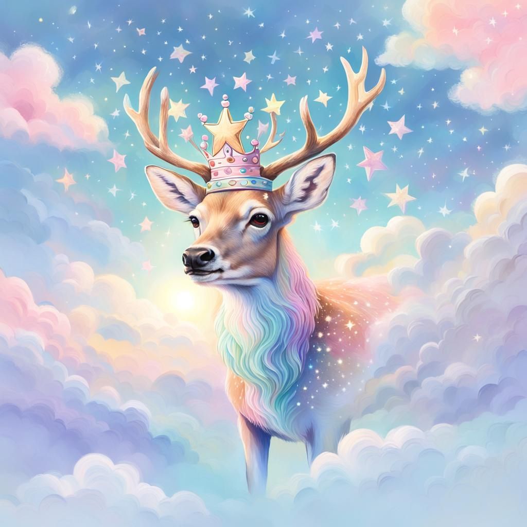 Pastel Crowned Deer