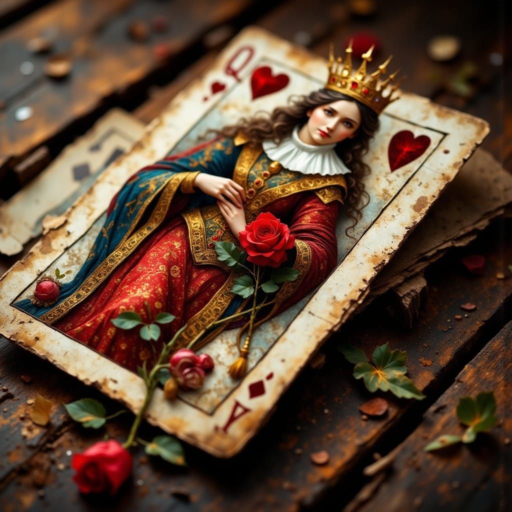 <lora:starrynight2:1.0> <lora:Abstract Reality:1.0> <lora:Earth and impression:1.0> <lora:EtherealVisionsFlux:1.0> ♥ Queen of Hearts
A vivid...