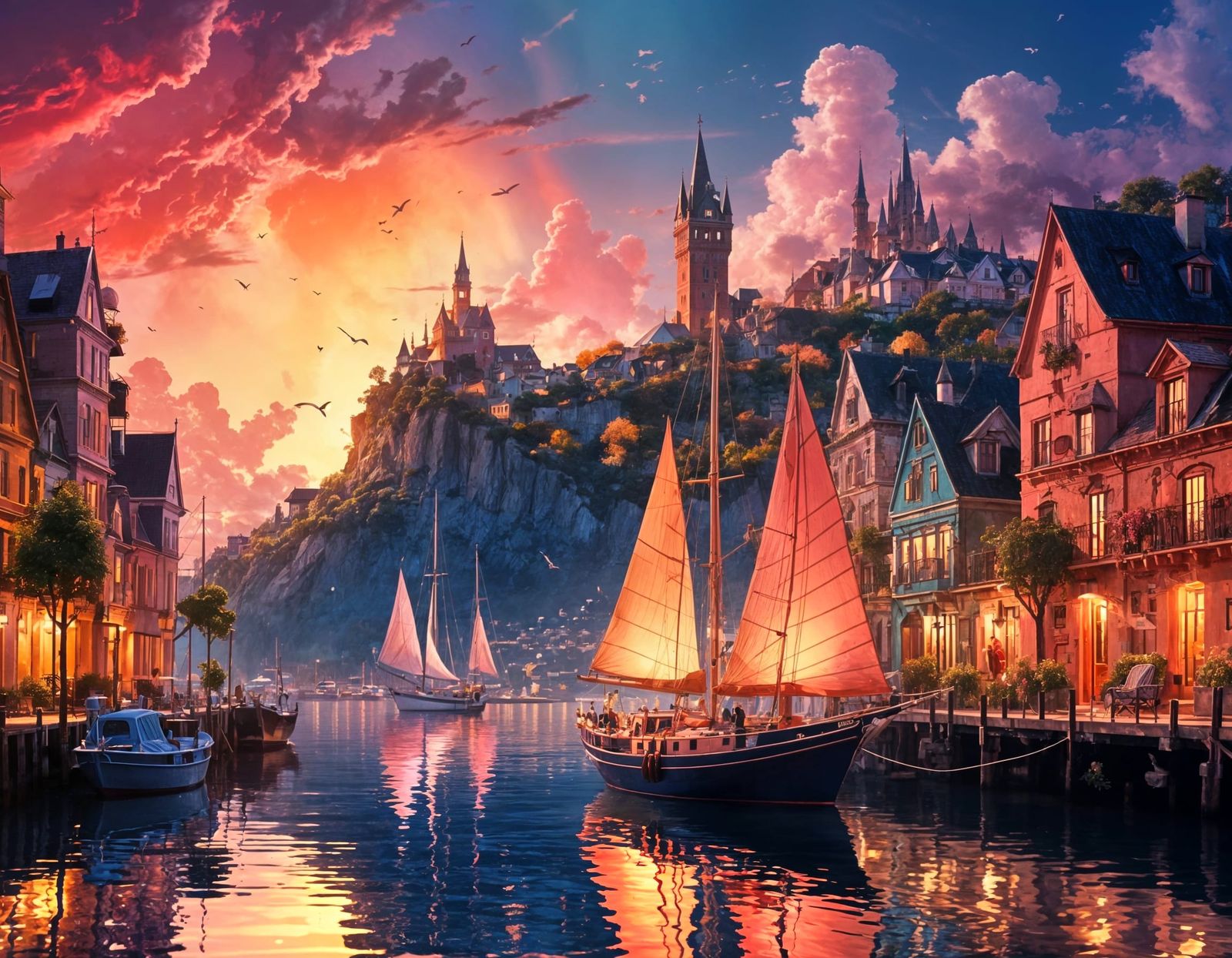 The enchanted harbour!  by @Justin F