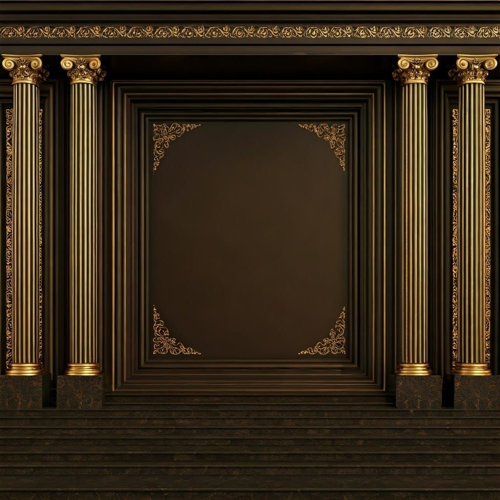 Luxurious Hasidic Title Page in 3D Design