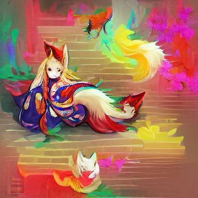 Colorful Kitsune
