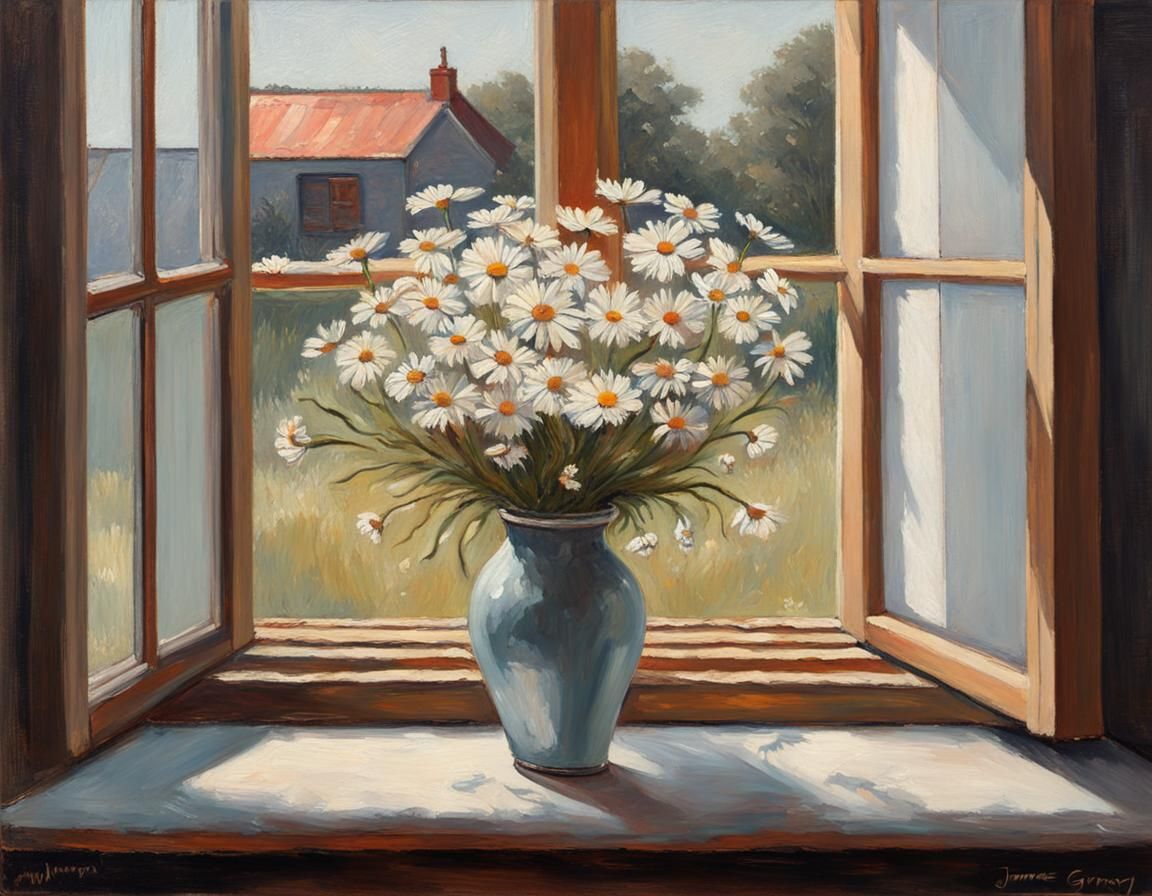 Daisies in the Window
