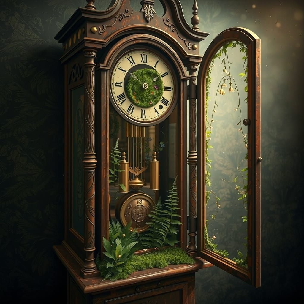 Antique grandfather clock   by @Galina Bolshakova