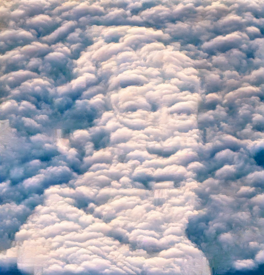 John Houston through the clouds