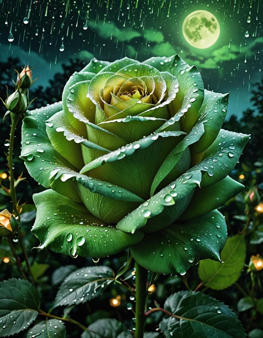 "(((beautiful glorious bright green  Rose of different shade...