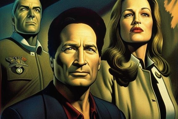 "The X-Files" Concept art by John Severin and by John Tennie...