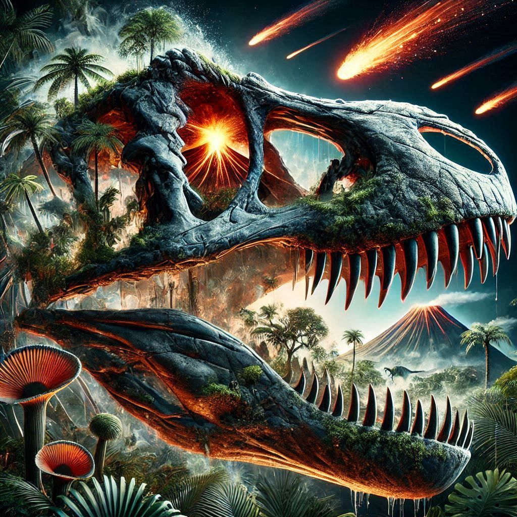 T Rex skull Double exposure (3)