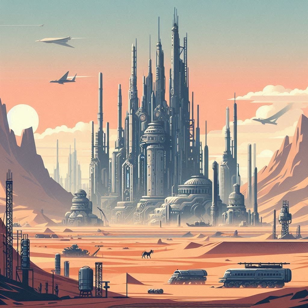 Futuristic landscape