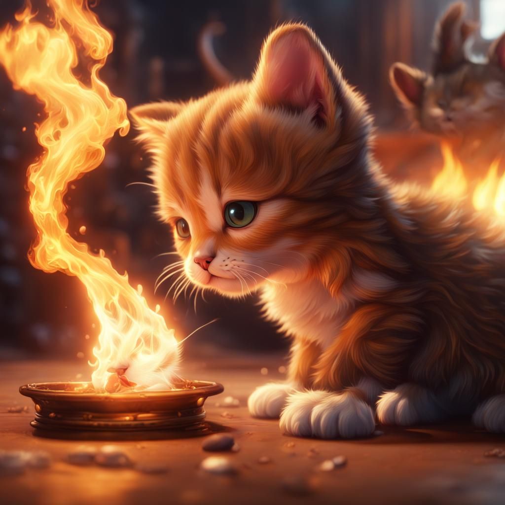 Flames become an intrest  by @Cat_Girl