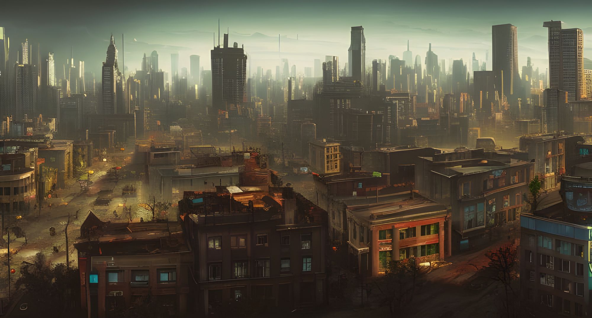 Downtown Apocalypse : r/nightcafe