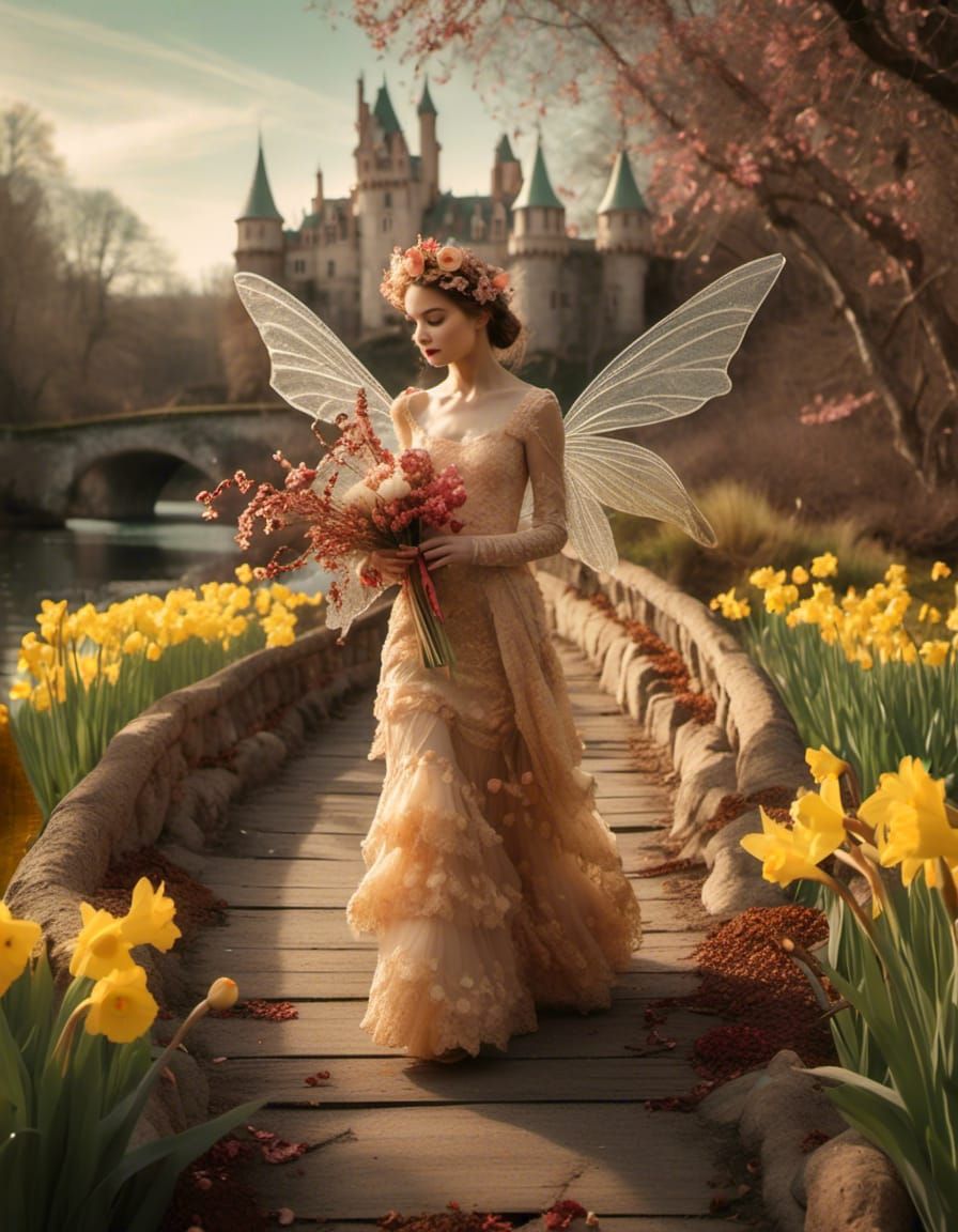 Daffodil fairy girl