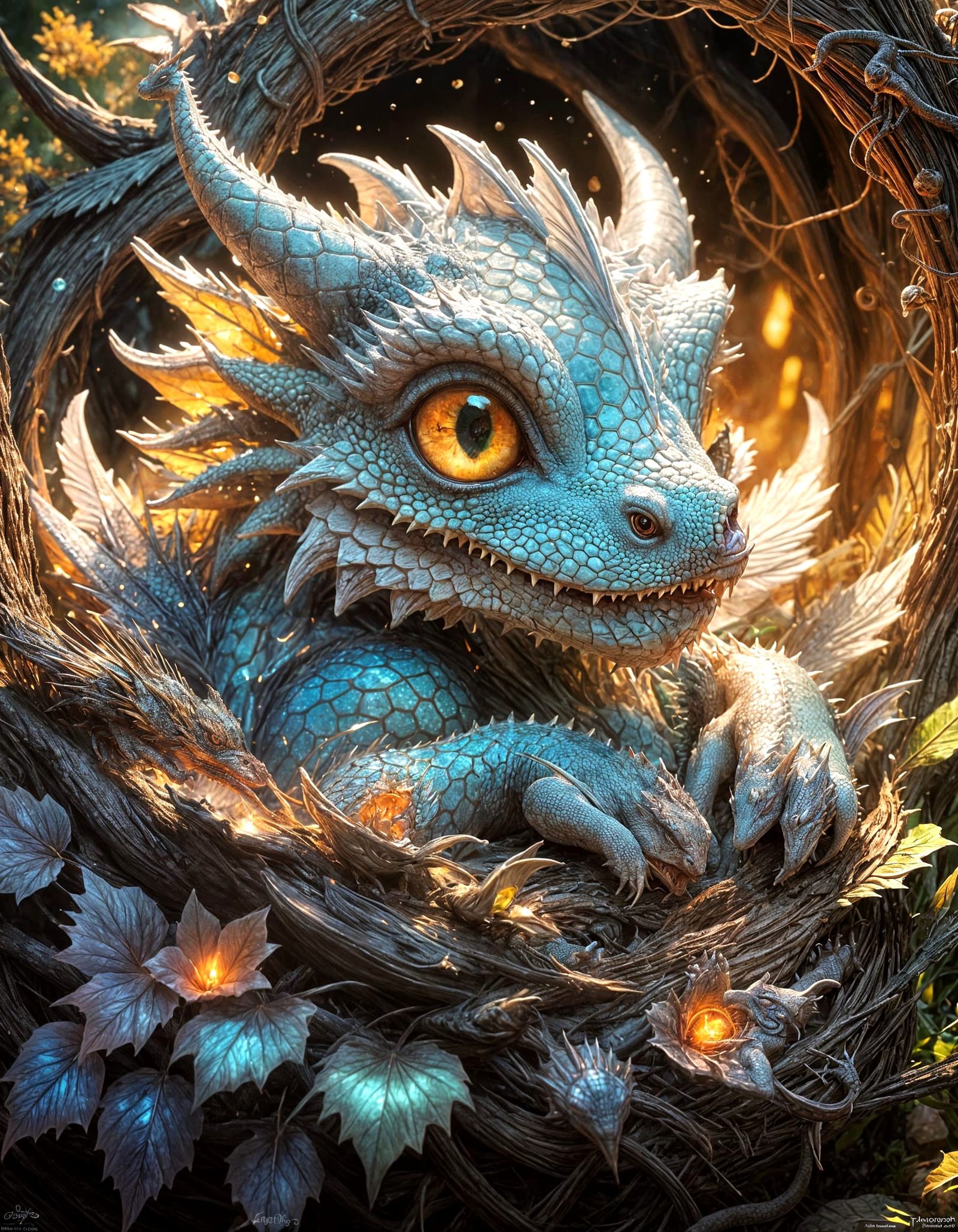 Baby Dragon  by @ZionLionio