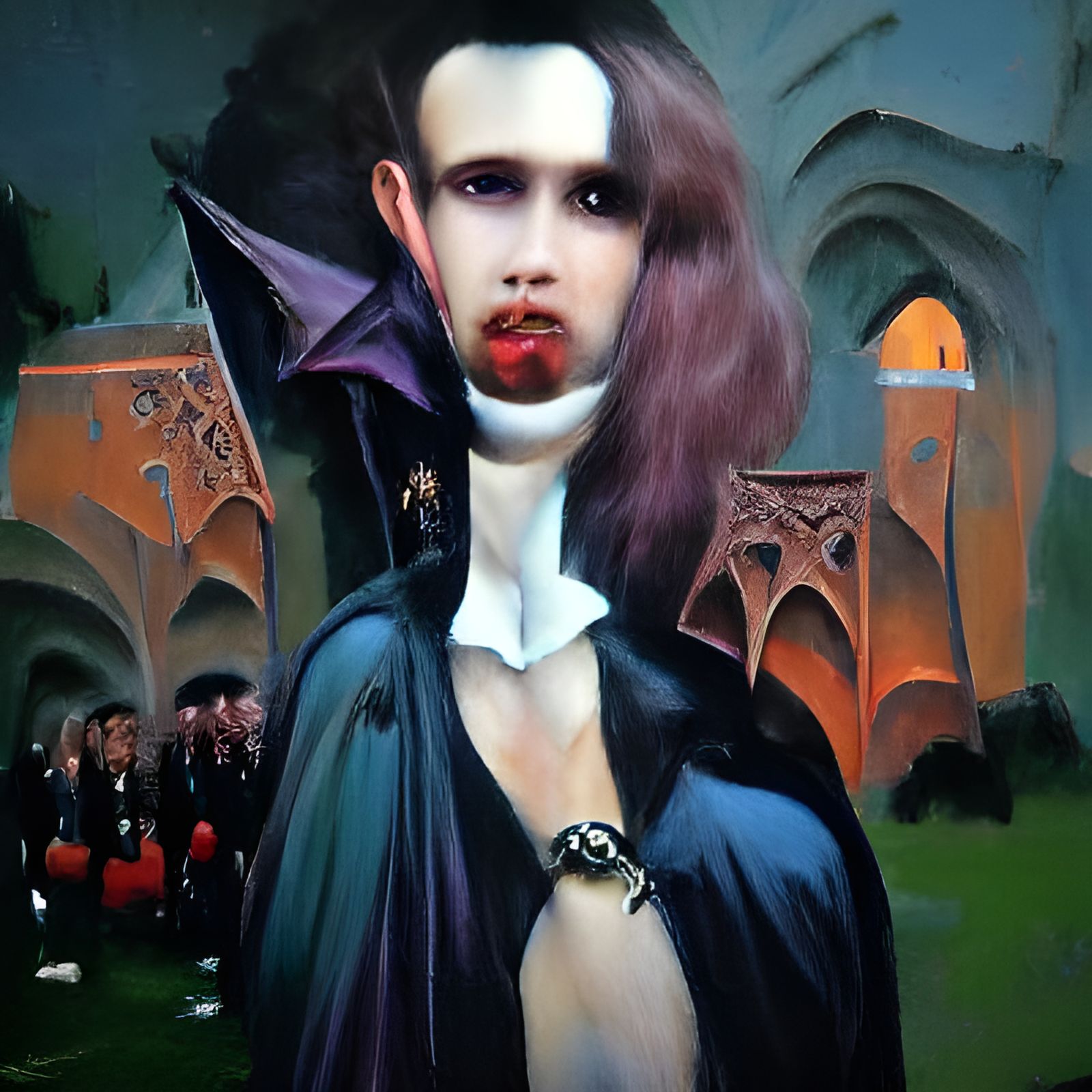 Portrait of a Vampire Gerald Brom gothic art romanticism bea...
