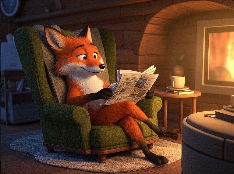 7/4/2025-Quest Relaxing Fox Entry 1 Art By Archangel Tara