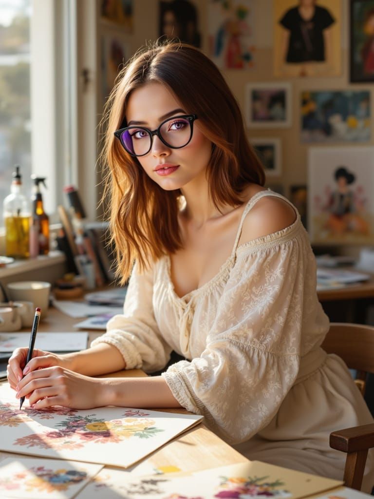 The Artist  by @Cleona