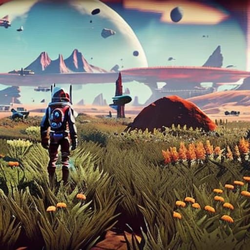 no mans sky, intersteller movie, classic sci fi, detailed, r...