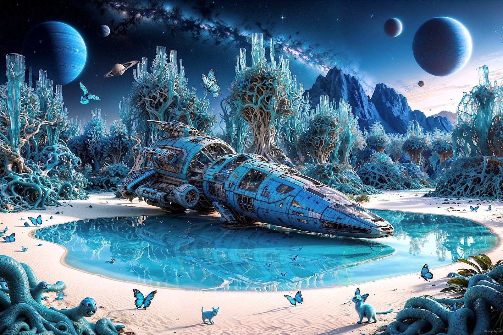 Voyage across the Galaxy #46 (El mundo azul de María @Azulin...